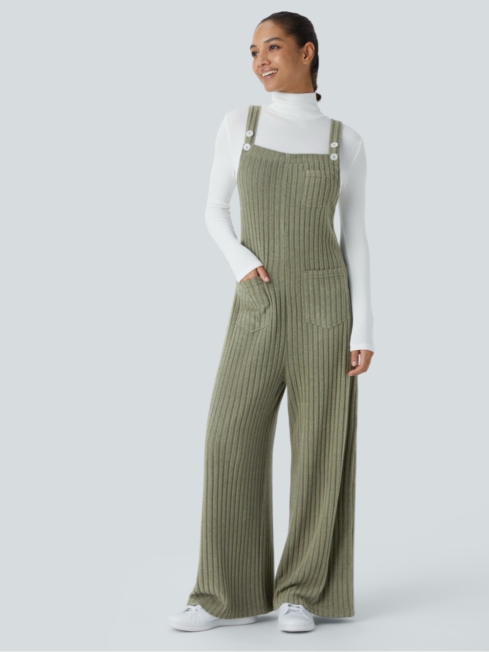 Halara knit overalls jumpsuit